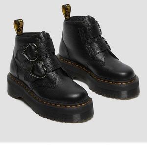 Dr martens platform heart buckles uk5